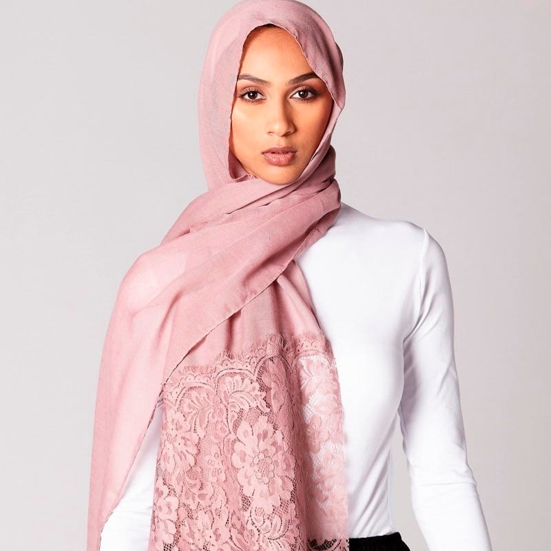 lace edge hijab